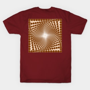 Opart pattern- brown T-Shirt